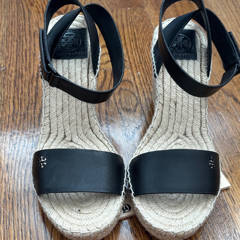 Tory Burch Black Espadrille Sandals - Picture 8 of 8